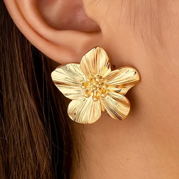Boucles d'oreilles - Doré – Image 2