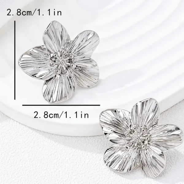 Boucles d'oreilles - Argenté – Image 2
