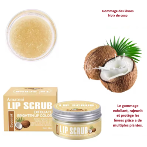 Gommage lèvres noix de coco