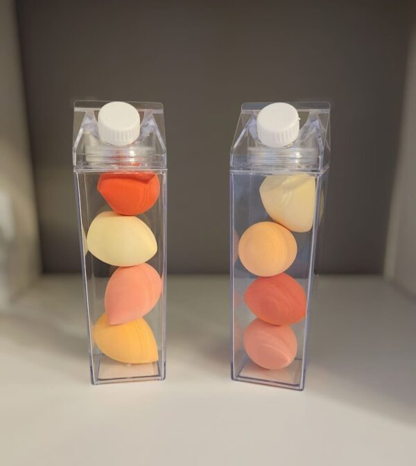 Bouteille avec éponge beauty blender