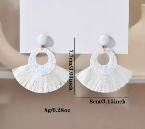 Boucles d'oreilles - Blanche