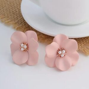 Boucles d'oreilles - Fleurs Rose