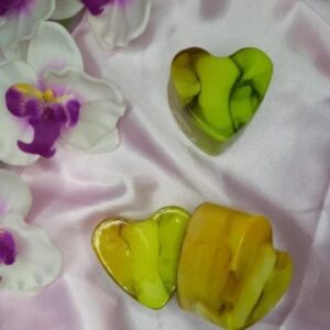 Savon glycérine cœur parfum - Ananas
