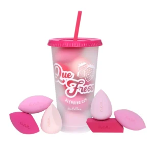 Gobelet avec Beauty blender / Rose