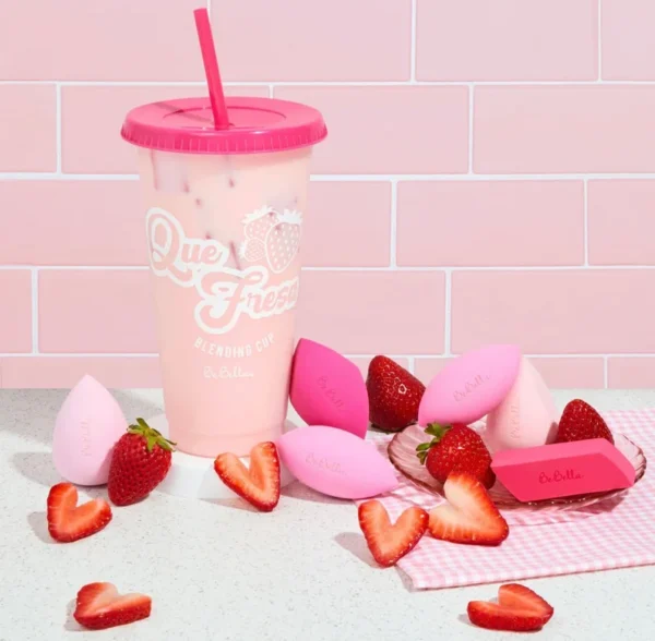 Gobelet avec Beauty blender / Rose – Image 3